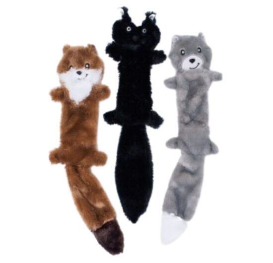ZippyPaws Skinny Peltz 3-pack Large (Weasel, Skunk, Wolf)
