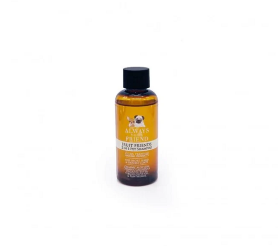 Always Your Friends Fruit Friends Shampoo 2in1, 50ml - šampūns veicina ilgstošu mitrināšanu, uzlabo ķemmējamību
