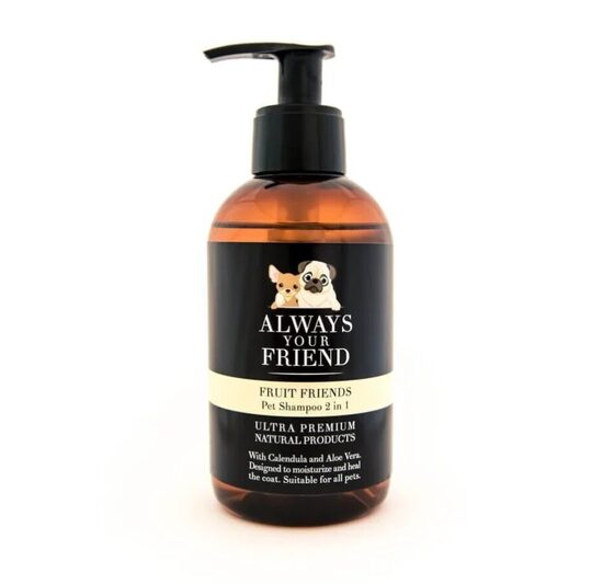 Always Your Friends Fruit Friends Shampoo 2in1, 250ml - šampūns veicina ilgstošu mitrināšanu, uzlabo ķemmējamību