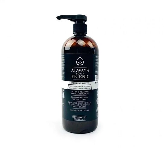 Always Your Friends Brilliant White / Whitening shampoo, 1000ml - dabīgs, spilgts balinošs šampūns ar ilgstošu iedarbību