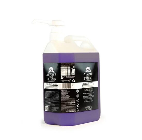 Always Your Friends Brilliant White / Whitening shampoo, 4000ml - dabīgs, spilgts balinošs šampūns ar ilgstošu iedarbību