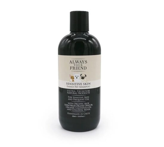 Always Your Friends Sensitive Skin Family Shampoo, 250ml - koloidālā sudraba šampūns jutīgai ādai