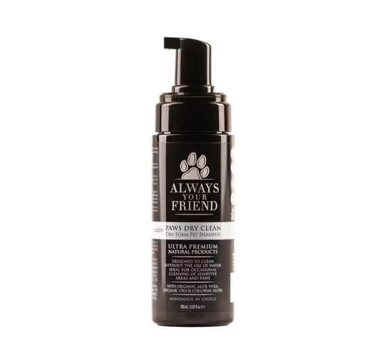 Always Your Friend Paws Dry Shampoo, 150 ml - Premium sausais putu šampūns ar rotaļīgu pūdera aromātu