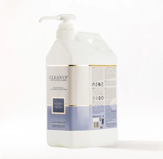 Always Your Friend Clean Up Shampoo Professional Line, 4000ml – nodrošina dziļu un rūpīgu attīrīšanu