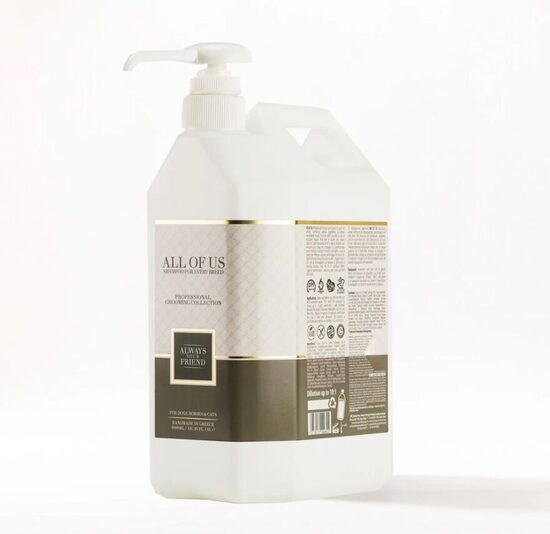Always Your Friend All Of Us Shampoo Professional Line, 4000ml – nomierina un mazina kairinājumu visām šķirnēm, dziļi mitrina