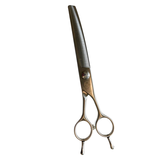 LuckyFeather Curved Grooming Scissors 7" (17.8 cm) 52T - изогнутые ножницы для грумеров с 52 зубцами