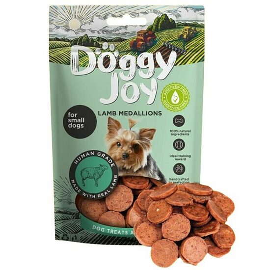 Doggy Joy Lamb Medallions for Small Dogs, 55 g - jēra medaljoni maziem suņiem