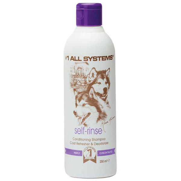#1 All Systems Self-Rinse Conditioning Shampoo & Coat Refresher, 250 ml - šampūns, bagātināts ar kondicionieri, rūpīgi attīra, mitrina