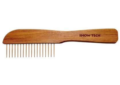 Show Tech Wooden Poodle Comb 23cm Rosewood Comb
