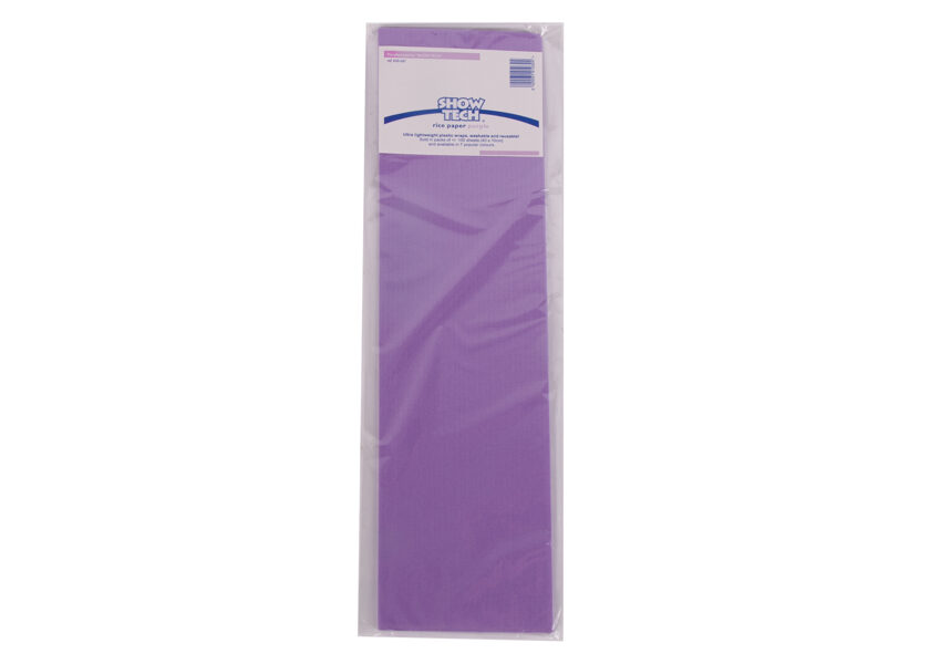 Show Tech Rice Paper Purple 100 pcs Wrapping Paper - rīsu papīrs papilotēm, violets