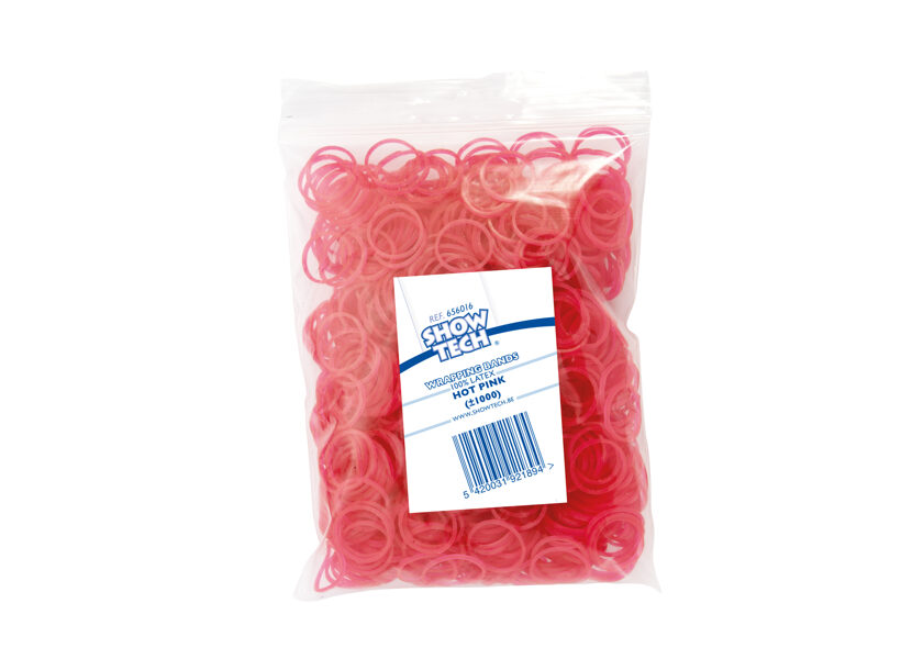 Show Tech Wrap Bands Hot Pink - 1000 pcs