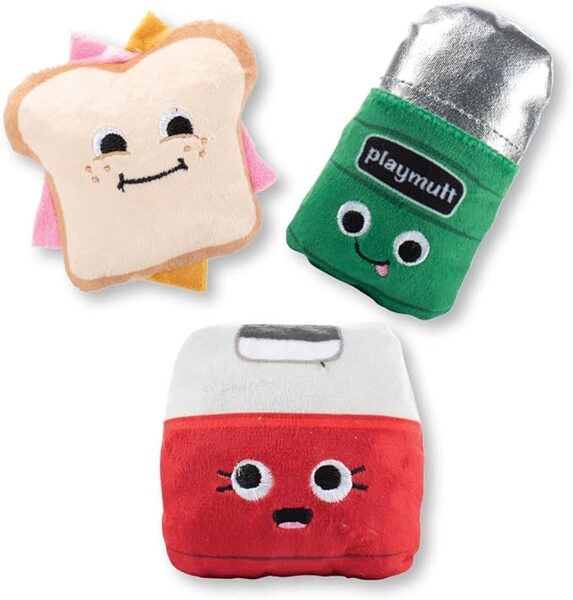 Fringe Studio Plush Dog Toy Set - Tool Time Treats, 3 Piece Set