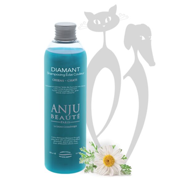 Anju Beaute Shampoo Diamant, 500 ml - paspilgtina gaišo, daļēji balto, zilo, sudraba un lillā nokrāsu un intensitāti