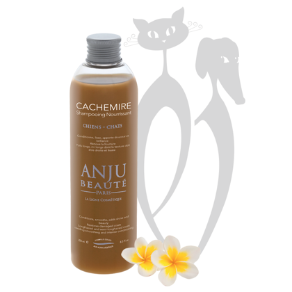 Anju Beaute šampūns Cachemire, 250 ml - Kondicionē, izlīdzina, piešķir spīdumu un skaistumu. Atjauno bojāto spalvu