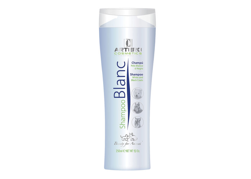 Artero Blanc Shampoo, 250 ml - šampūns baltu un mēlnu mēteļu kopšanai