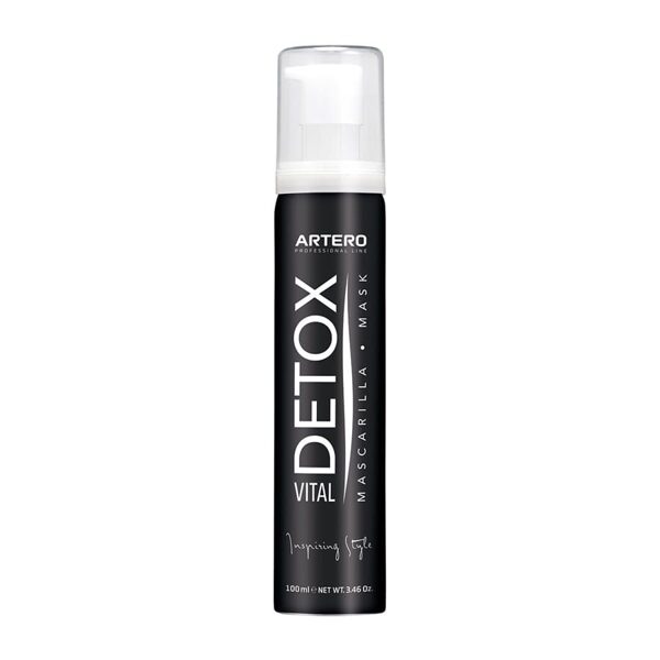 Artero Detox Vital Charcoal Conditioner Mask, 100ml - maska ar aktivēto ogli, kas palīdz izvadīt toksīnus, netīrumus, taukus