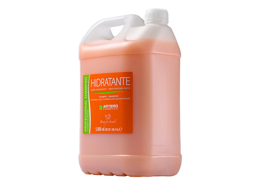 Artero Hidratante Shampoo, 5000 ml - garspalvainām šķirnēm vai sausiem un bojātiem mēteļiem
