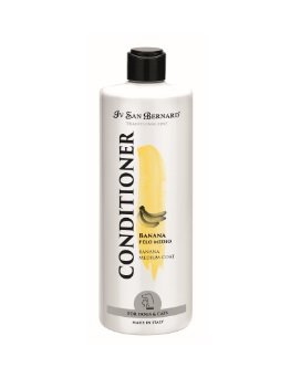 Iv San Bernard Banana Conditioner, 500 ml - for medium haired pets, gives the hair elasticity, making it shiny