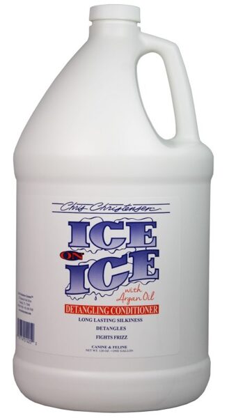 CHRIS CHRISTENSEN Ice On Ice Detangling Conditioner, 3,78L - kondicionieris suņiem un kaķiem blāvam un bojātam apmatojumam