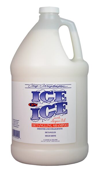 CHRIS CHRISTENSEN Ice On Ice Shampoo, 3.8L - šampūns suņiem un kaķiem blāvam un bojātam apmatojumam