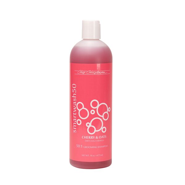 CHRIS CHRISTENSEN Smart Wash 50 Cherry & Oats Grooming Shampoo, 473ml - šampūns suņiem un kaķiem 