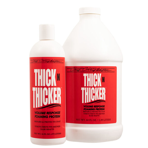 CHRIS CHRISTENSEN Thick N Thicker Volume Response Foaming Protein - hair regenerator for dogs and cats 1.89L