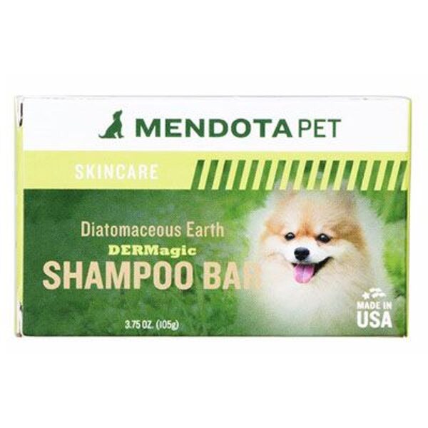 DERMagic Organic Diatomaceous Earth Shampoo Bar, 105 g - diatomīta zemes cetais šampūns. Tikai suņiem! Pretmikrobu, nomierinošā un terapeitiska ārstēšana