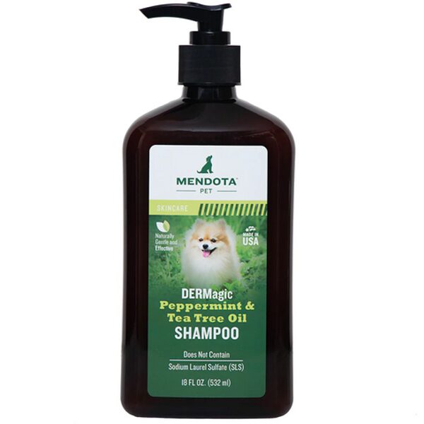 DERMagic Peppermint & Tea Tree Oil Shampoo, 532 ml - novērš smakas, stimulē sadzīšanas procesu, atjauno bojāto ādu