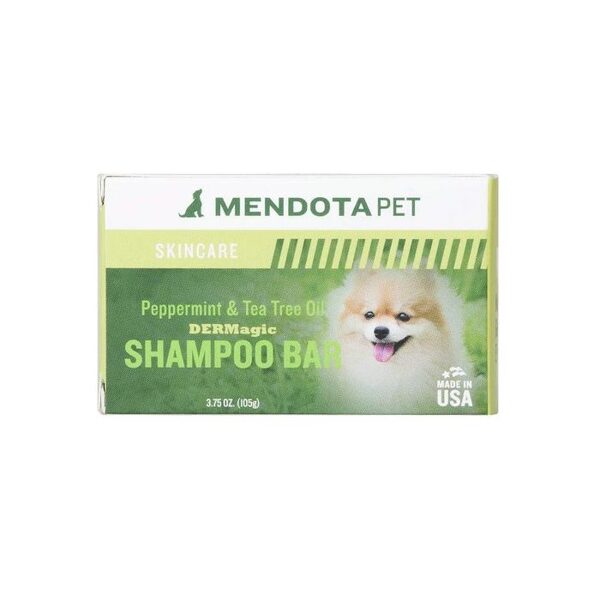 DERMagic Peppermint & Tea Tree Oil Shampoo Bar, 105 g - dziļa attīrīšana
