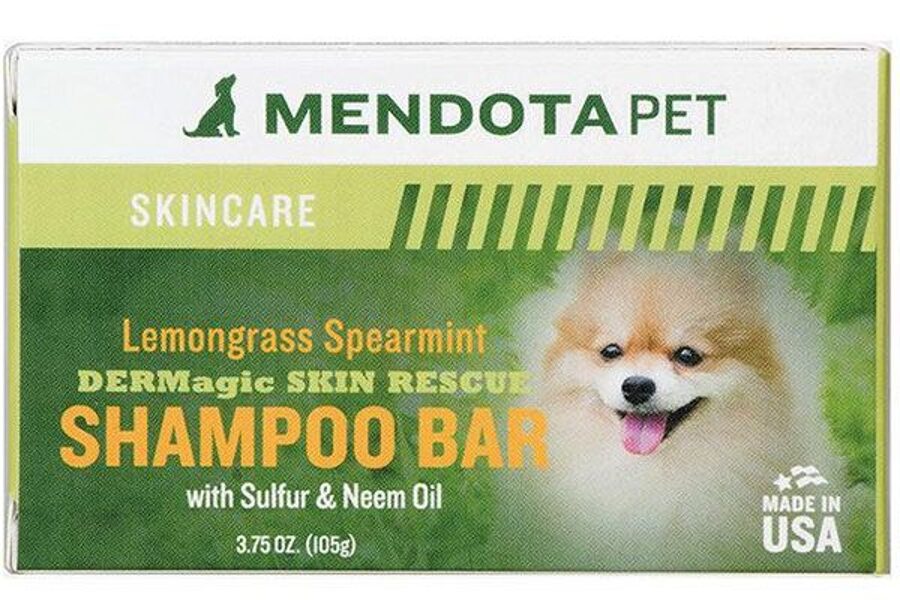 DERMagic Skin Rescue Shampoo Bar - Lemongrass Spearmint, 105 g - sausais šampūns sunim ar ādas problēmām