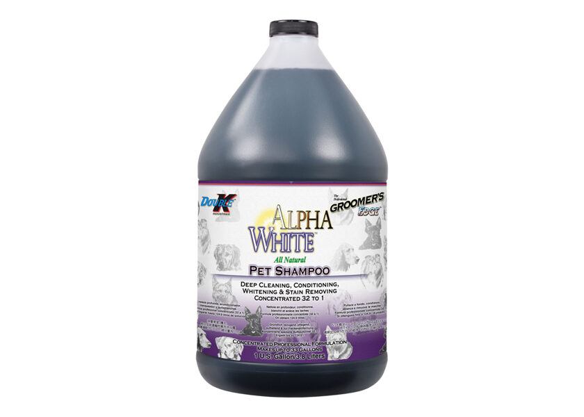 Double K Alpha White Shampoo, 3,8 L - dziļa tīrīšanas, kondicionēšanas, balināšanas, traipu noņemšanas šampūns 