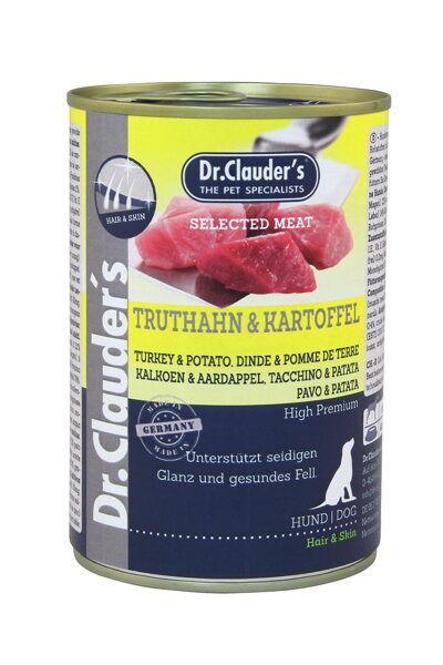Dr.Clauder's Hair&Skin Selected Meat TURKEY & POTATO 400g