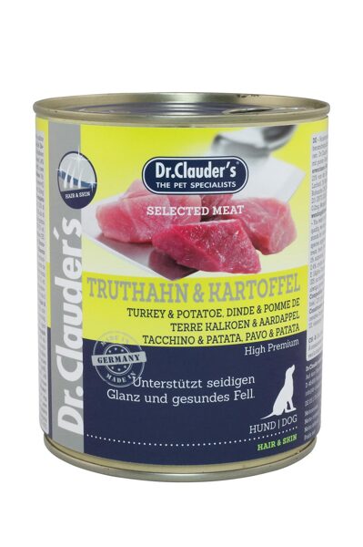 Dr.Clauder's Hair&Skin Selected Meat TURKEY & POTATO 800g