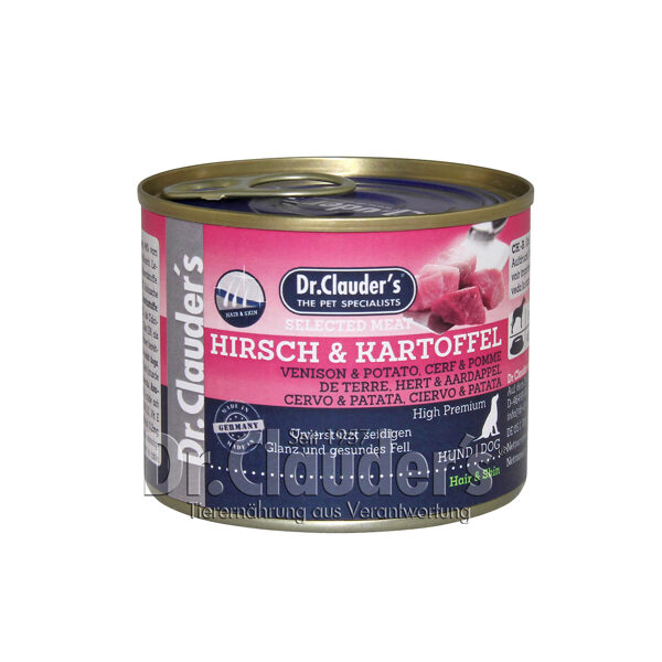 Dr.Clauder's Hair&Skin Selected Meat VENISON & POTATO 200g