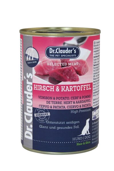 Dr.Clauder's Hair&Skin Selected Meat VENISON & POTATO 400g