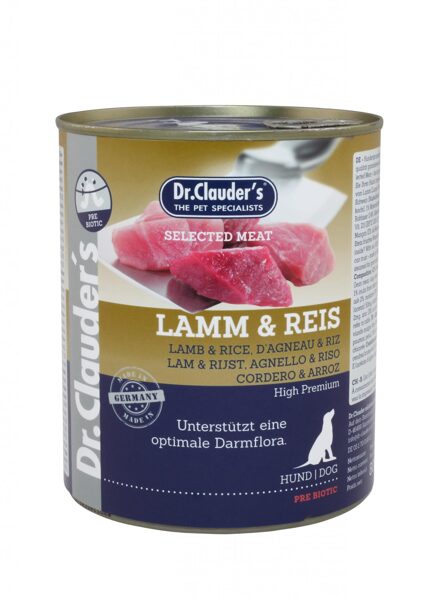 Dr.Clauder's PreBiotic Selected Meat Lamb&Rice 800g