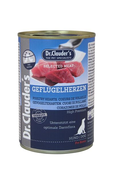 Dr.Clauder's PreBiotic Selected Meat POULTRY HEARTS 400g