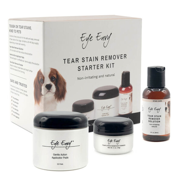 Eye Envy Dog Tear Stain Remover Starter Kit REGULAR - набор для удаления пятен под глазами для собак