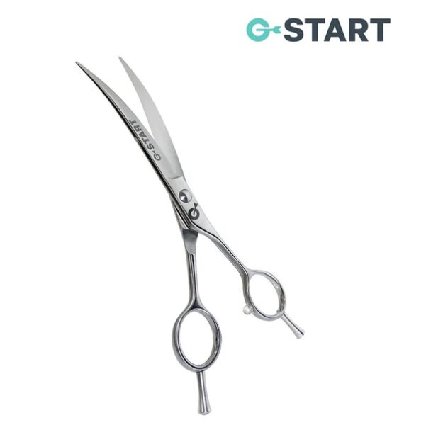Šķēres grumeriem G-START 7.0 inch 30° degree curved scissors - izliektās šķēres, 7' 17.70 cm