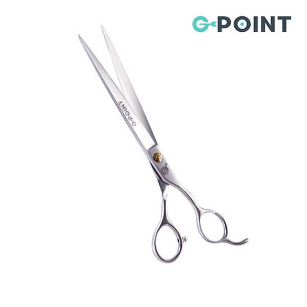 Šķēres grumeriem G-POINT 7.5 Inch straight scissors with micro teeth (finishing) 19 cm - taisnas šķēres