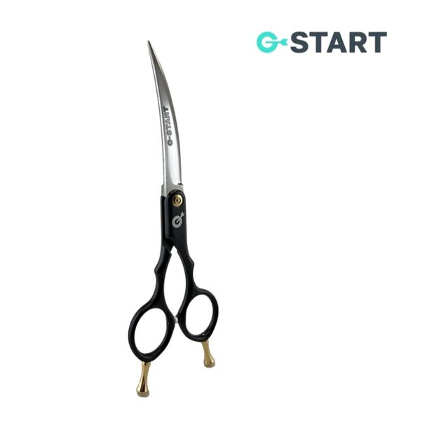 Šķēres grumeriem G-START 6.5 inch 30° degree curved Asia scissors - izliektās šķēres , 16.5 cm