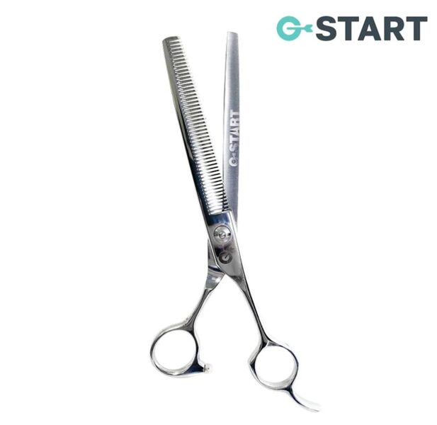 Grooming Scissors G-START 7.0 inch straight modeling scissors, 7', 17,7 cm, 50 Teeth