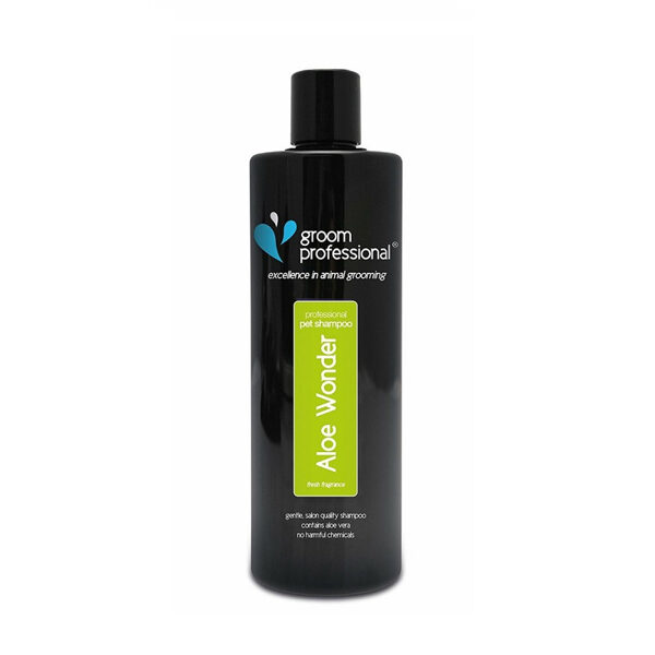 Groom Professional Aloe Wonder Shampoo, 450 ml - palīdz nomierināt un mitrināt sausu vai kairinātu ādu