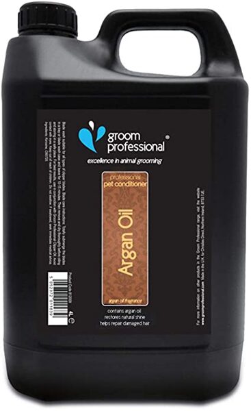 Groom Professional Argan Oil Conditioner, 4000 ml - sausam, sapinušam un bojātam kažokam