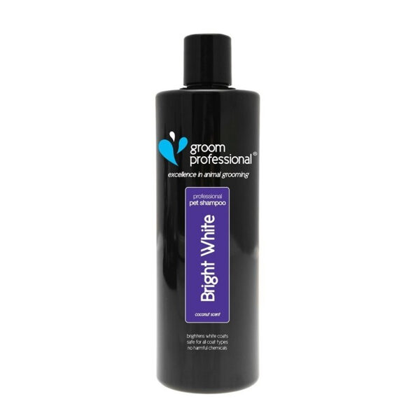 Groom Professional Bright White Shampoo, 450 ml - whitening and all other color enhancer