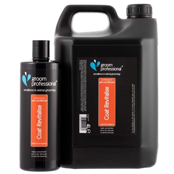 Groom Professional Coat Revitalise Conditioner, 4000 ml - trausliem, vājiem un nedzīviem mēteļiem, garai un sausai spalvai
