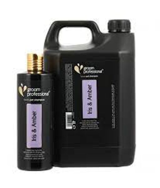 Groom Professional Exclusive Iris & Amber Shampoo, 4000 ml - atstāj kažoku tīru, mīkstu un spīdīgu 