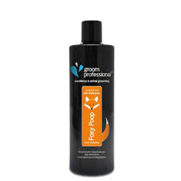 Groom Professional Foxy Poop Shampoo, 450 ml - formulēts, lai noņemtu kakas un to smaržu, neitralizē smakas 