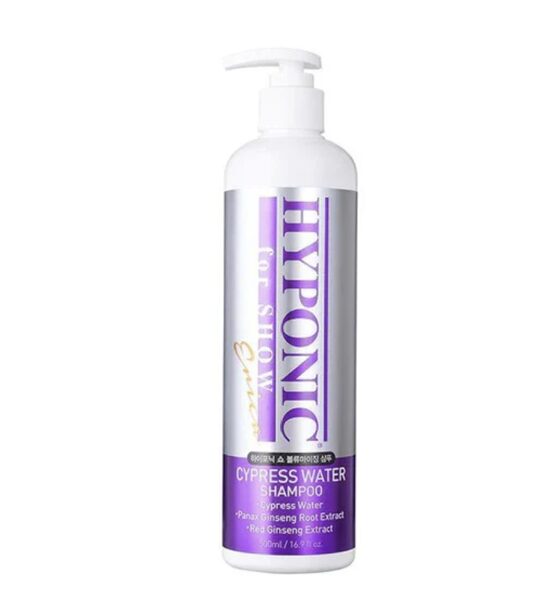 HYPONIC for Show Cypress Water Shampoo (Volumizing), 500 ml - Long-lasting volume and superior texture for dogs