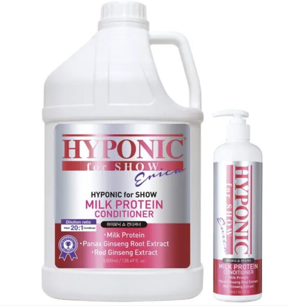 HYPONIC for Show Milk Protein Conditioner, 3800ml - Helps to create rich volume for dogs